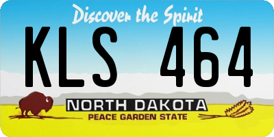 ND license plate KLS464