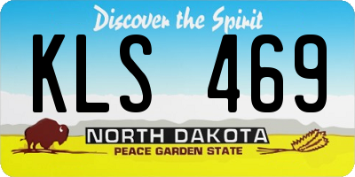 ND license plate KLS469