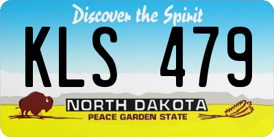 ND license plate KLS479