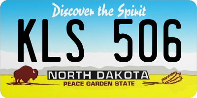 ND license plate KLS506