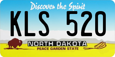 ND license plate KLS520