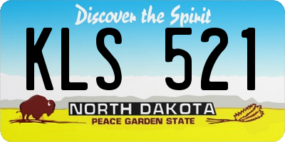 ND license plate KLS521