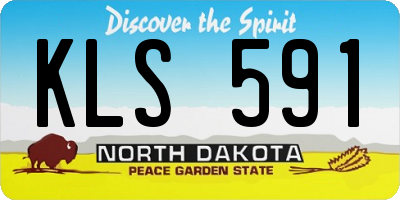 ND license plate KLS591