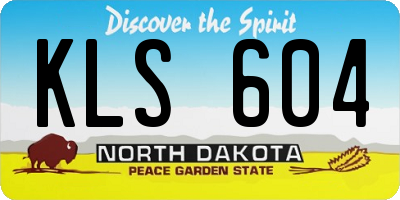 ND license plate KLS604