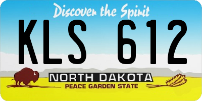 ND license plate KLS612