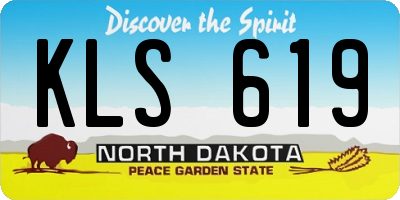 ND license plate KLS619