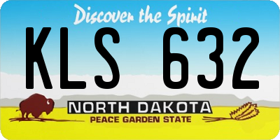 ND license plate KLS632