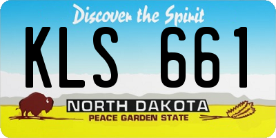ND license plate KLS661