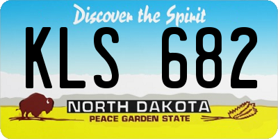 ND license plate KLS682