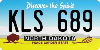 ND license plate KLS689