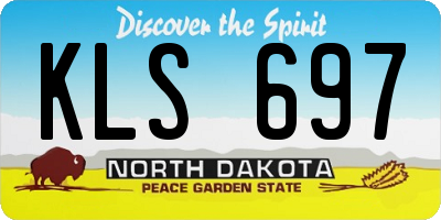 ND license plate KLS697