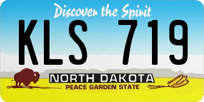 ND license plate KLS719