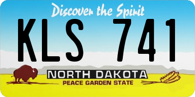 ND license plate KLS741