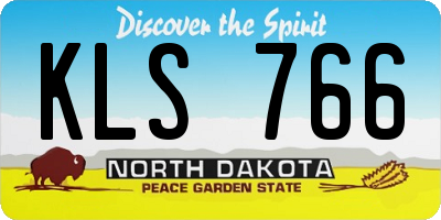 ND license plate KLS766