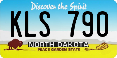 ND license plate KLS790