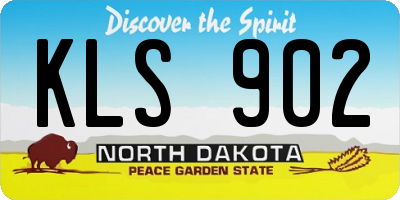ND license plate KLS902