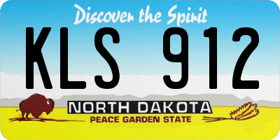 ND license plate KLS912