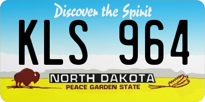 ND license plate KLS964