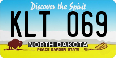 ND license plate KLT069
