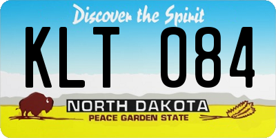 ND license plate KLT084