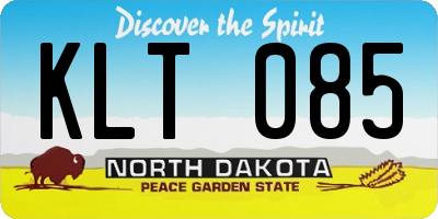 ND license plate KLT085