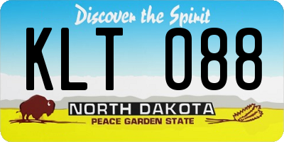ND license plate KLT088
