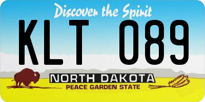 ND license plate KLT089