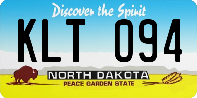 ND license plate KLT094