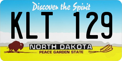 ND license plate KLT129