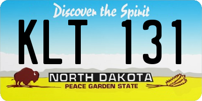 ND license plate KLT131