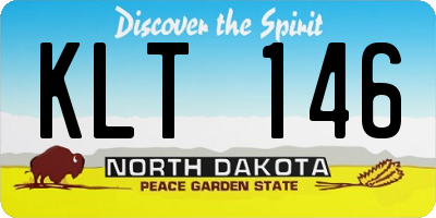 ND license plate KLT146