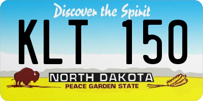 ND license plate KLT150