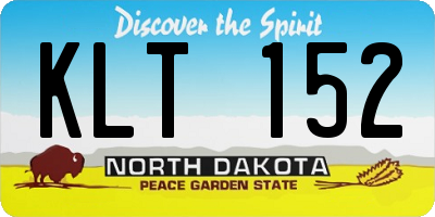ND license plate KLT152