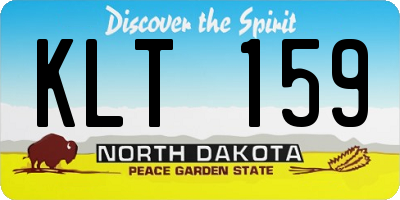 ND license plate KLT159