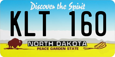 ND license plate KLT160