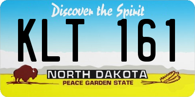ND license plate KLT161