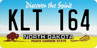 ND license plate KLT164
