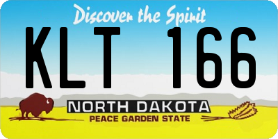 ND license plate KLT166