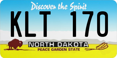 ND license plate KLT170