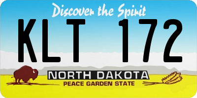 ND license plate KLT172