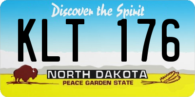 ND license plate KLT176