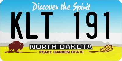 ND license plate KLT191