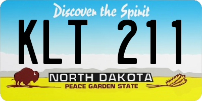 ND license plate KLT211