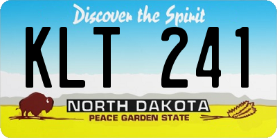 ND license plate KLT241