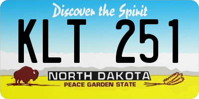ND license plate KLT251