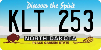 ND license plate KLT253
