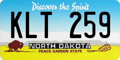 ND license plate KLT259