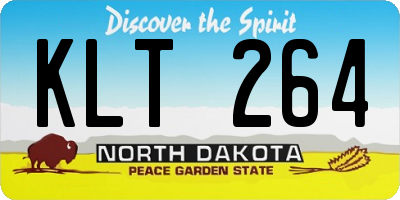 ND license plate KLT264