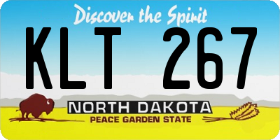 ND license plate KLT267