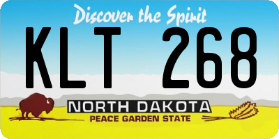 ND license plate KLT268